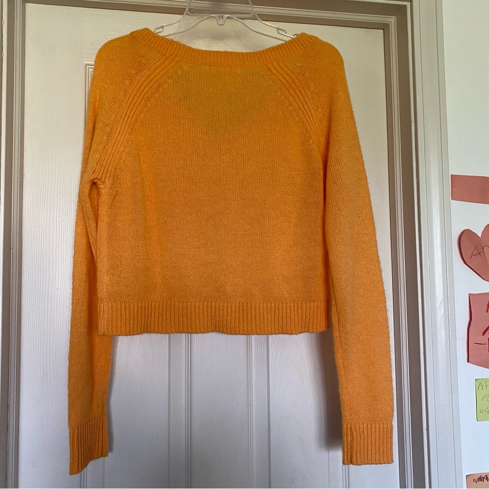 L.A. hearts size small orange sweater - Picture 3 of 6
